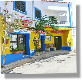 colourful restaurant in Estombar side street